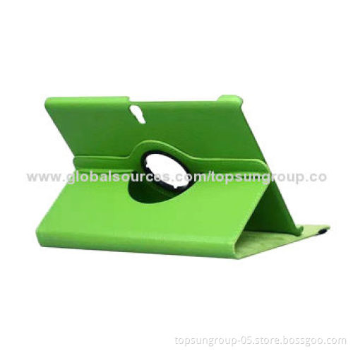 PU Leather Case for Samsung Galaxy S T800, 360 Degrees Rotating, Lichee Pattern